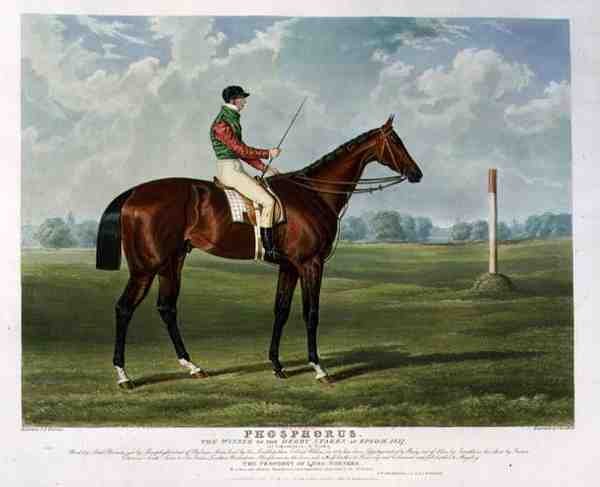 „Phosphorus”, a Derby Stakes győztese Epsomban alkotó: John Frederick Herring Snr
