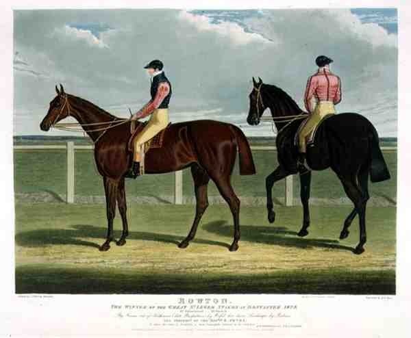 „Rowton”, a Doncaster-i Nagy St. Leger-tét győztese alkotó: John Frederick Herring Snr