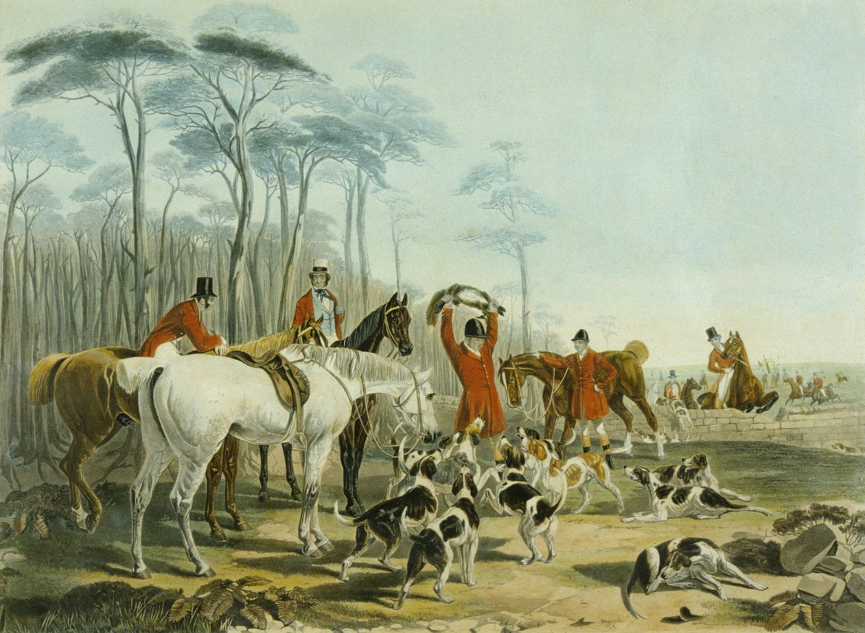 A halál, vésette Huffman és Mackrill (színes metszet) alkotó: John Frederick Herring Snr