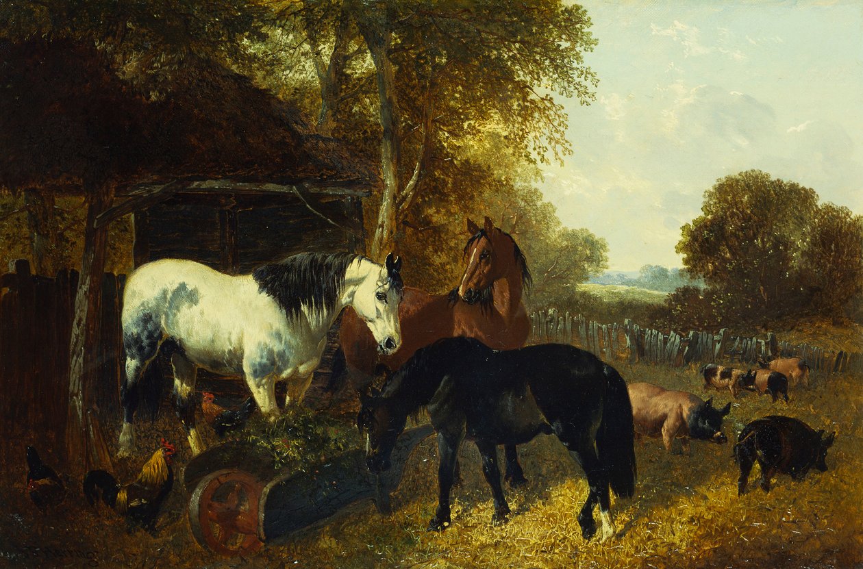 Egy tanyasi jelenet alkotó: John Frederick Herring Junior