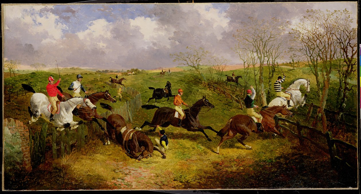 Egy akadályverseny (olaj, vászon) alkotó: John Frederick Herring Jnr