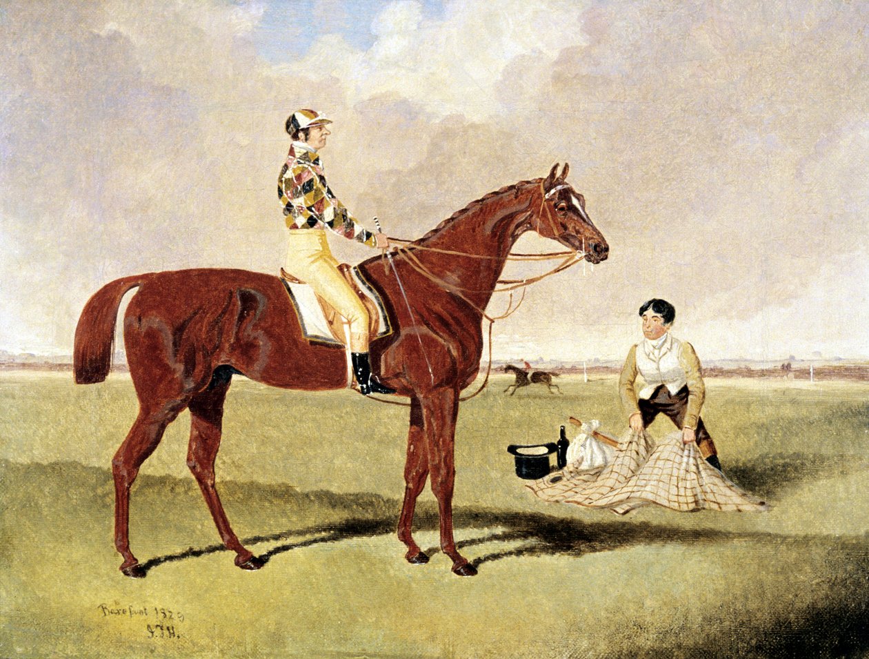 Dick Goodison „mezítláb” lovagolt alkotó: John Frederick Herring Jnr