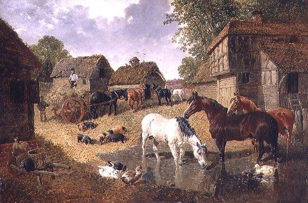 A szénásszekér megrakodása alkotó: John Frederick Herring Jnr