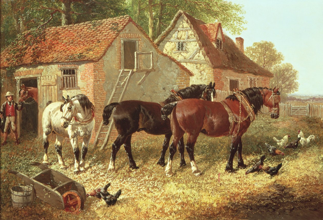 Az ekelovak előkészítése alkotó: John Frederick Herring Junior
