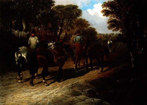 Hazatérés alkotó: John Frederick Herring Jnr