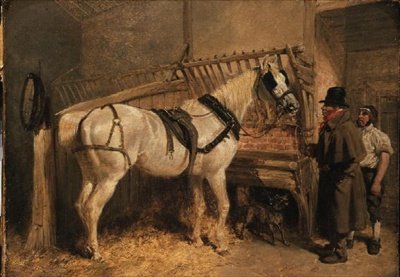St. Giles taxis lova egy istállóban vőlegényekkel alkotó: John Frederick Herring Senior