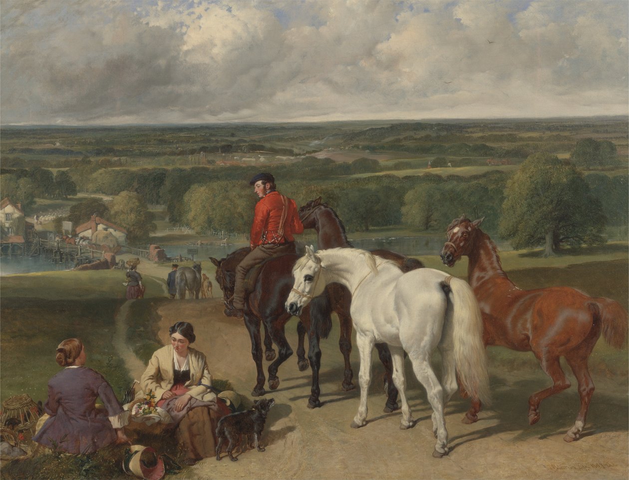 A királyi lovak gyakorlása, 1847-55 alkotó: John Frederick Herring Senior