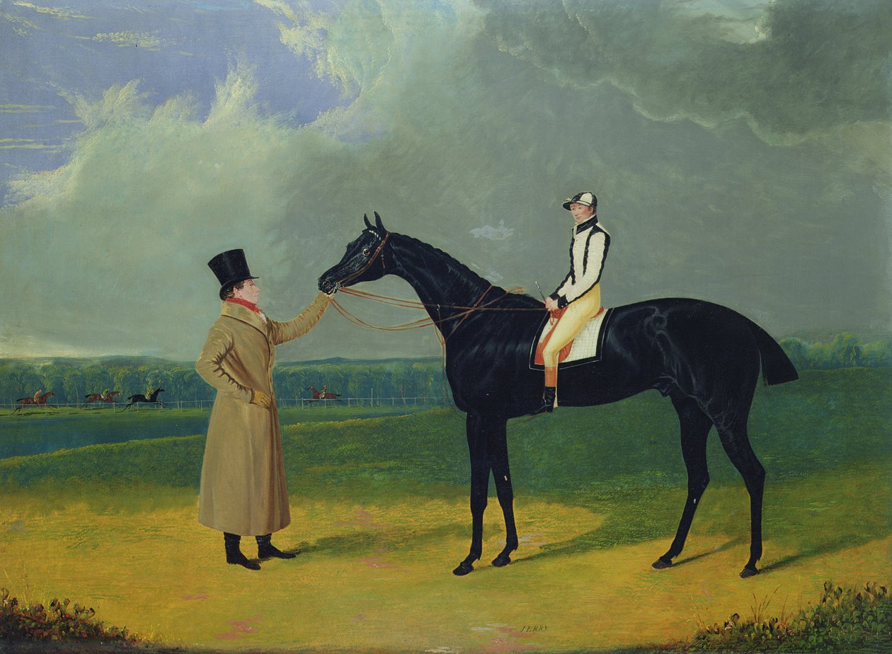 Jerry, a St. Leger nyertese 1824 (olaj, vászon) alkotó: John Frederick Herring Senior