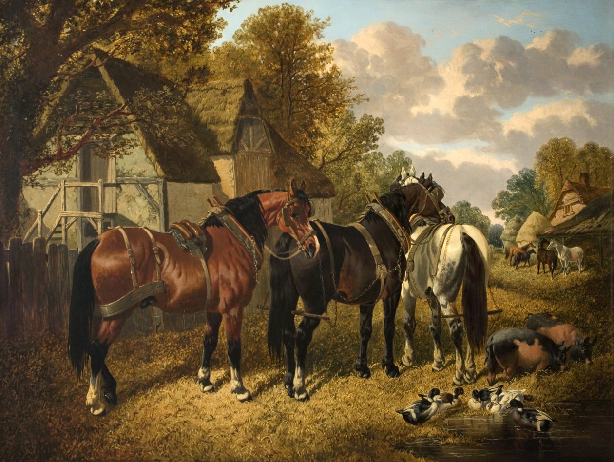 Készül az eke alkotó: John Frederick Herring Senior