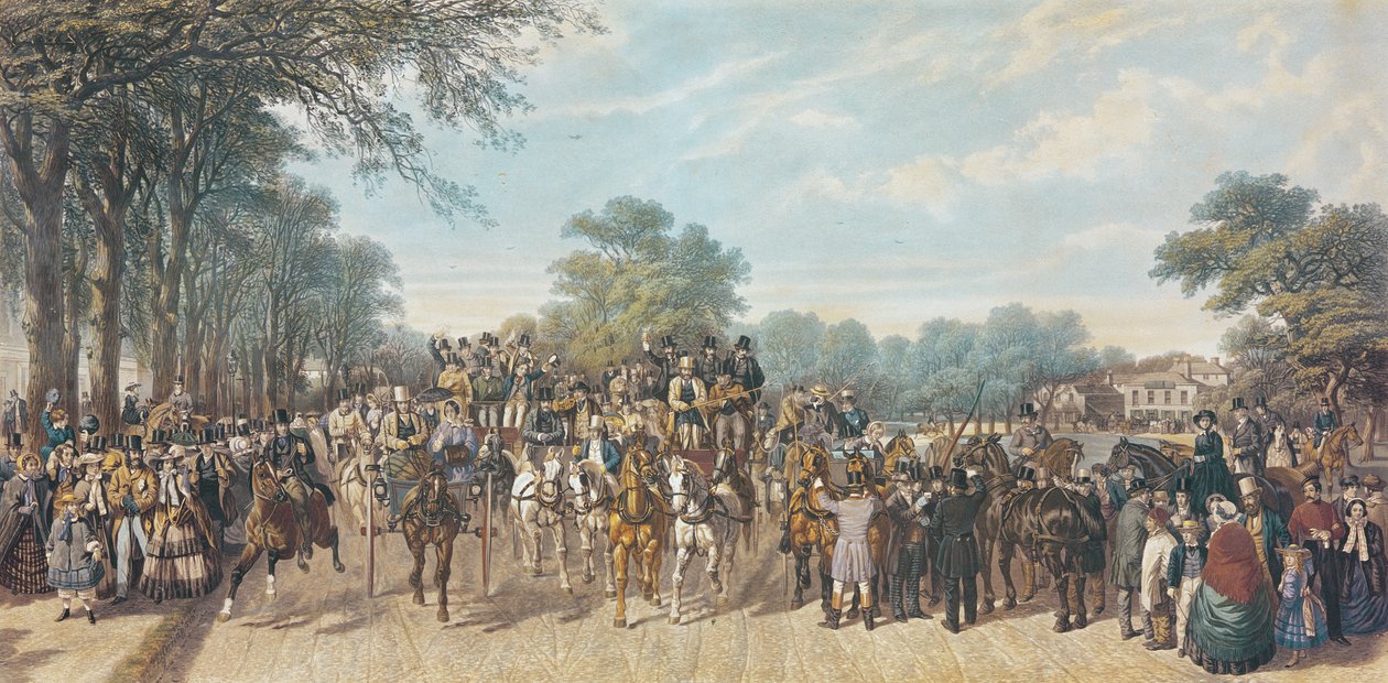 Visszatérés a Derbyből, 1862 alkotó: John Frederick Herring Senior