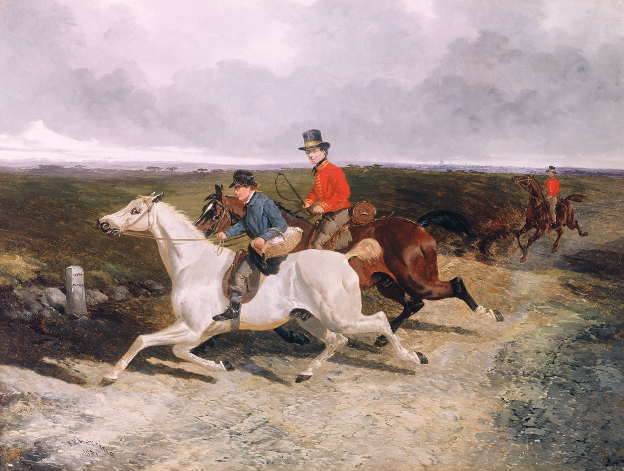 Királyi szolgák a Windsor felé vezető úton alkotó: John Frederick Herring Senior