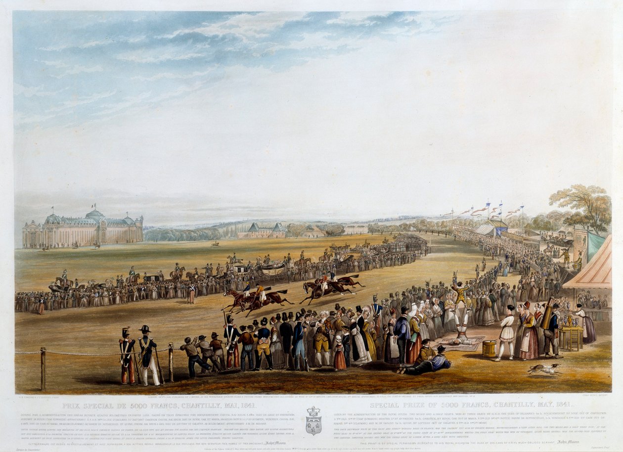 5000 frankos különdíj Chantilly-nek 1841-ben John Frederick Herring (1795-1865) nyomata (ec.engl.) 1841 Magángyűjtemény alkotó: John Frederick Herring Senior