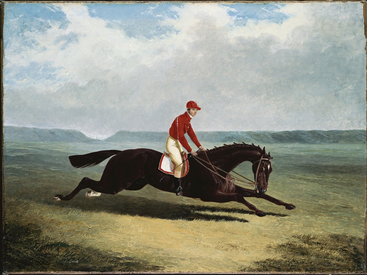 A báró Bumpy Up-al, a Newmarketben alkotó: John Frederick Herring Senior