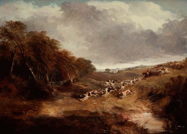 A Cambridgeshire-i vadászat: Full Cry alkotó: John Frederick Herring Senior