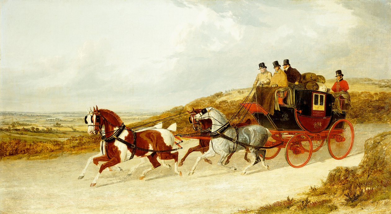 Az Edinburgh és London Royal Mail, 1838 alkotó: John Frederick Herring Senior