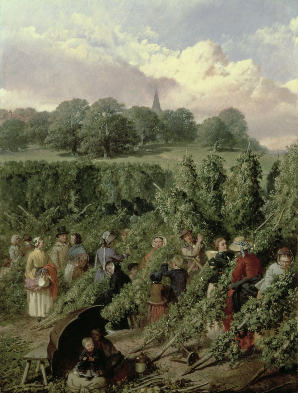 A komlószedők alkotó: John Frederick Herring Senior