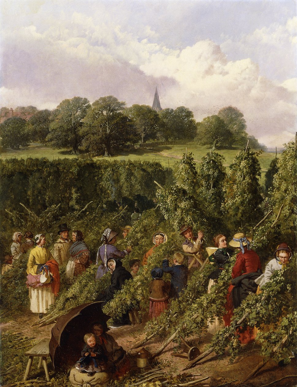A komlószedők, 1855 alkotó: John Frederick Herring Senior