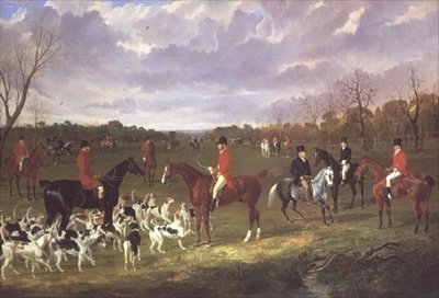 Az East Suffolk Hounds találkozója a Chippenham Parkban alkotó: John Frederick Herring Senior