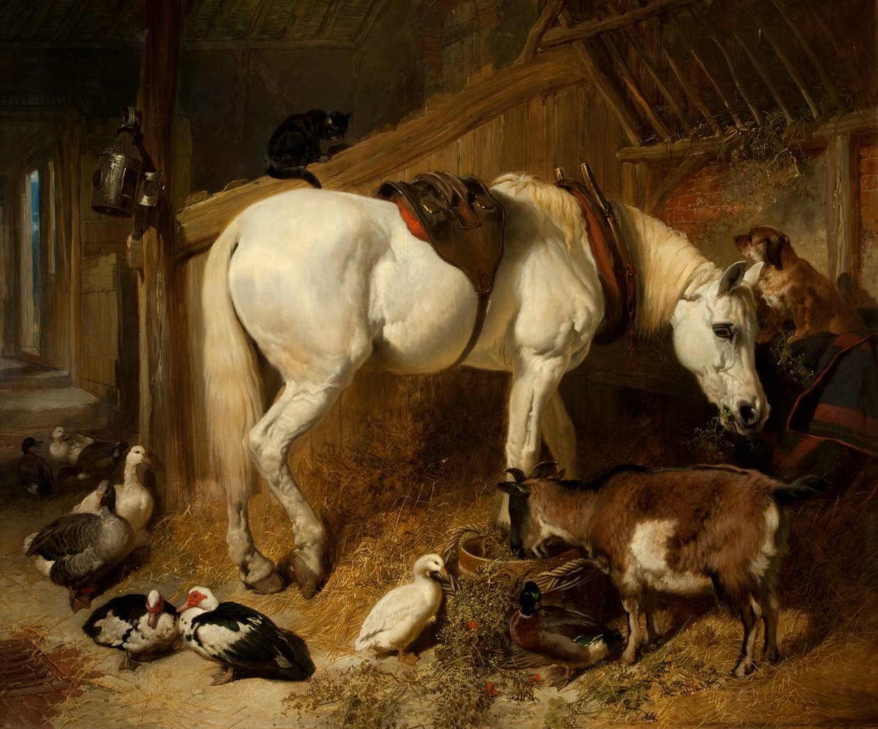 A déli étkezés, 1850 alkotó: John Frederick Herring Senior