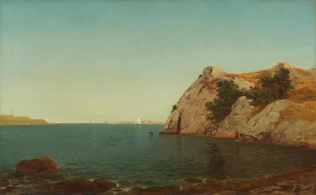 Beacon Rock, Newport kikötője alkotó: John Frederick Kensett