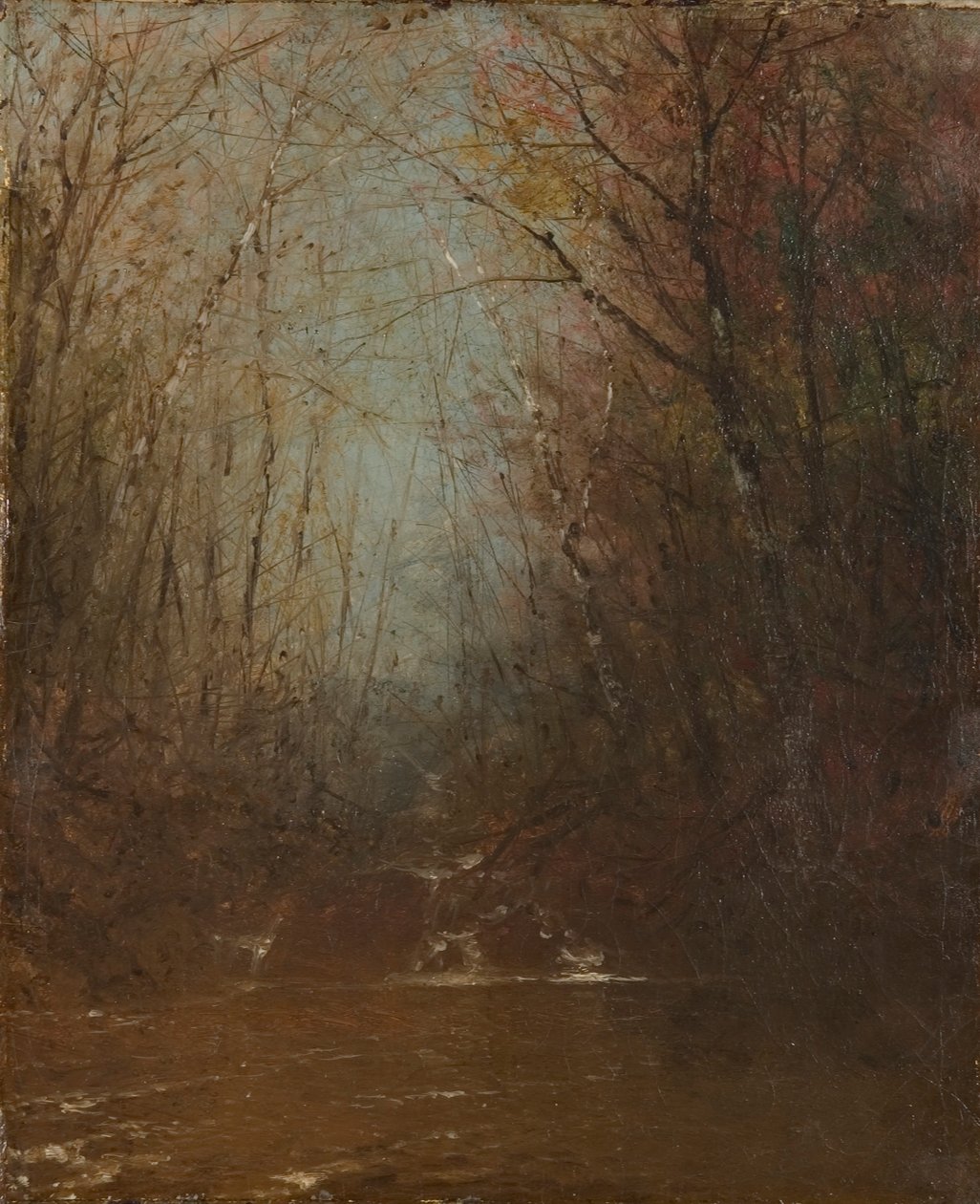 Erdei belső tér patakkal alkotó: John Frederick Kensett