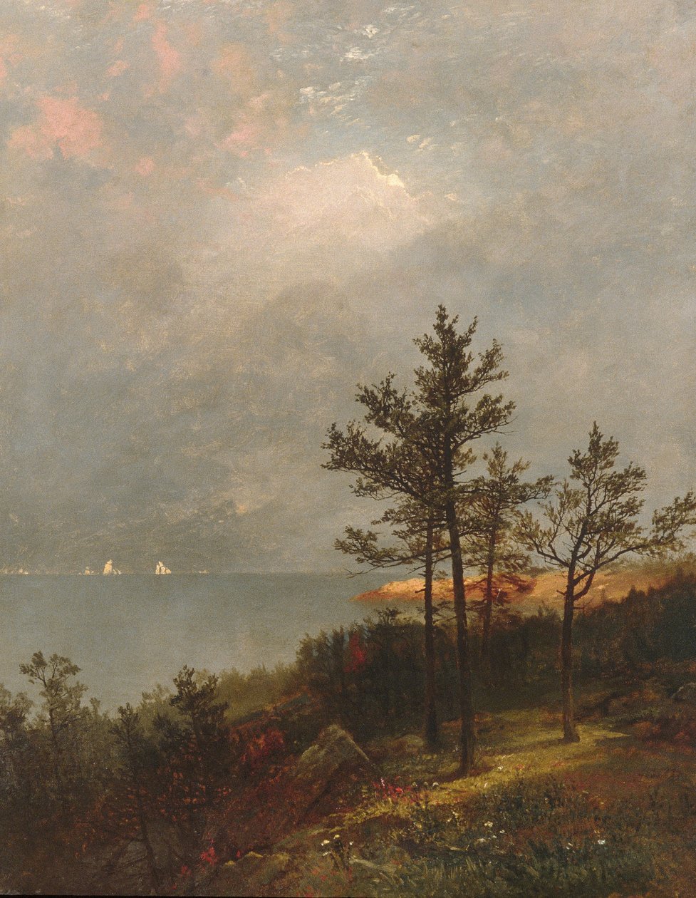 Vihar készül a Long Island-szoroson alkotó: John Frederick Kensett