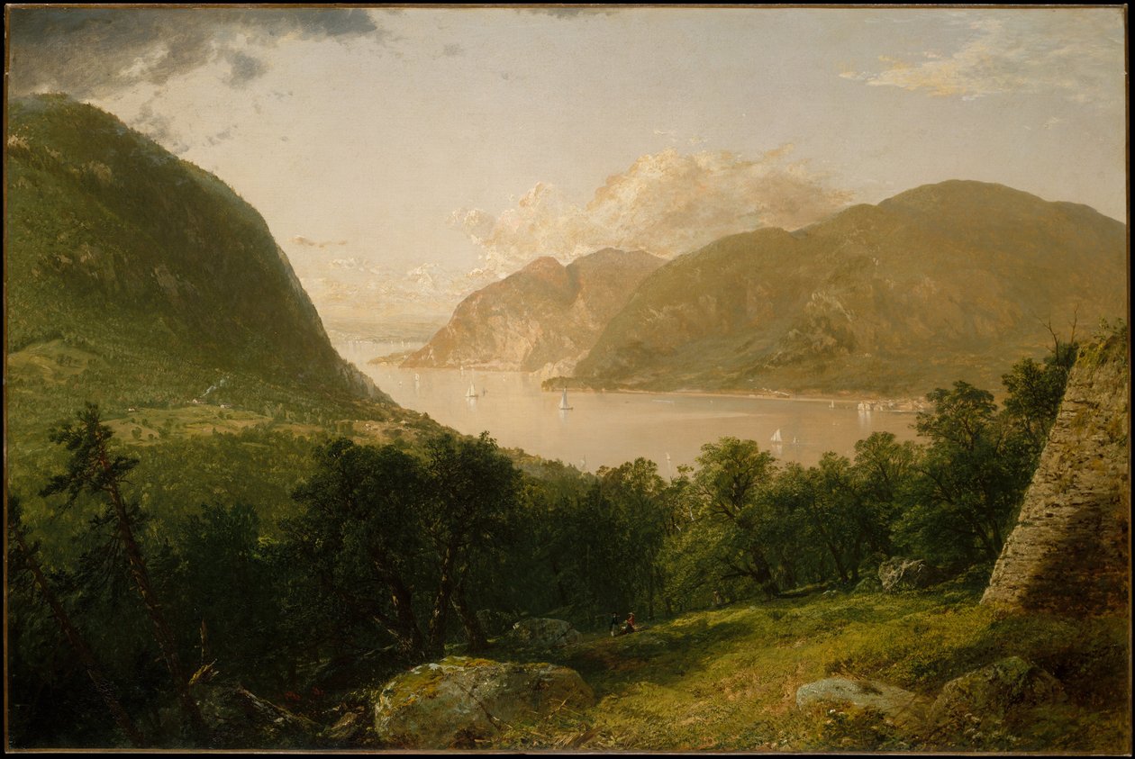 Jelenet a Hudson-folyón alkotó: John Frederick Kensett