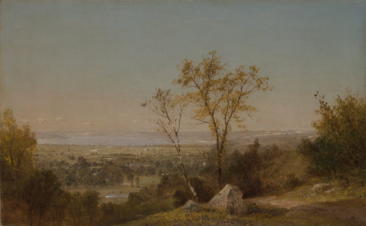 Champlain-tó alkotó: John Frederick Kensett