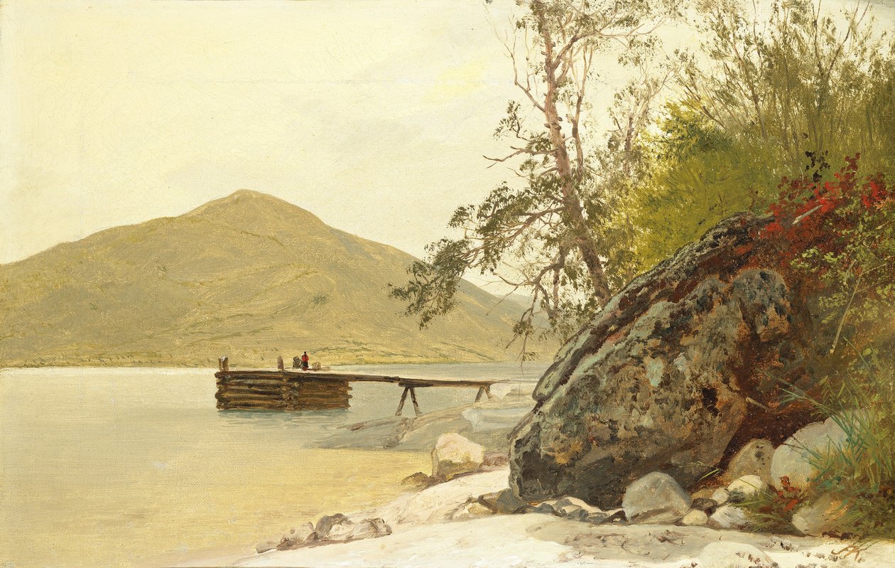 Leszállás a Sabbath Day Pointban, kb. 1853. alkotó: John Frederick Kensett