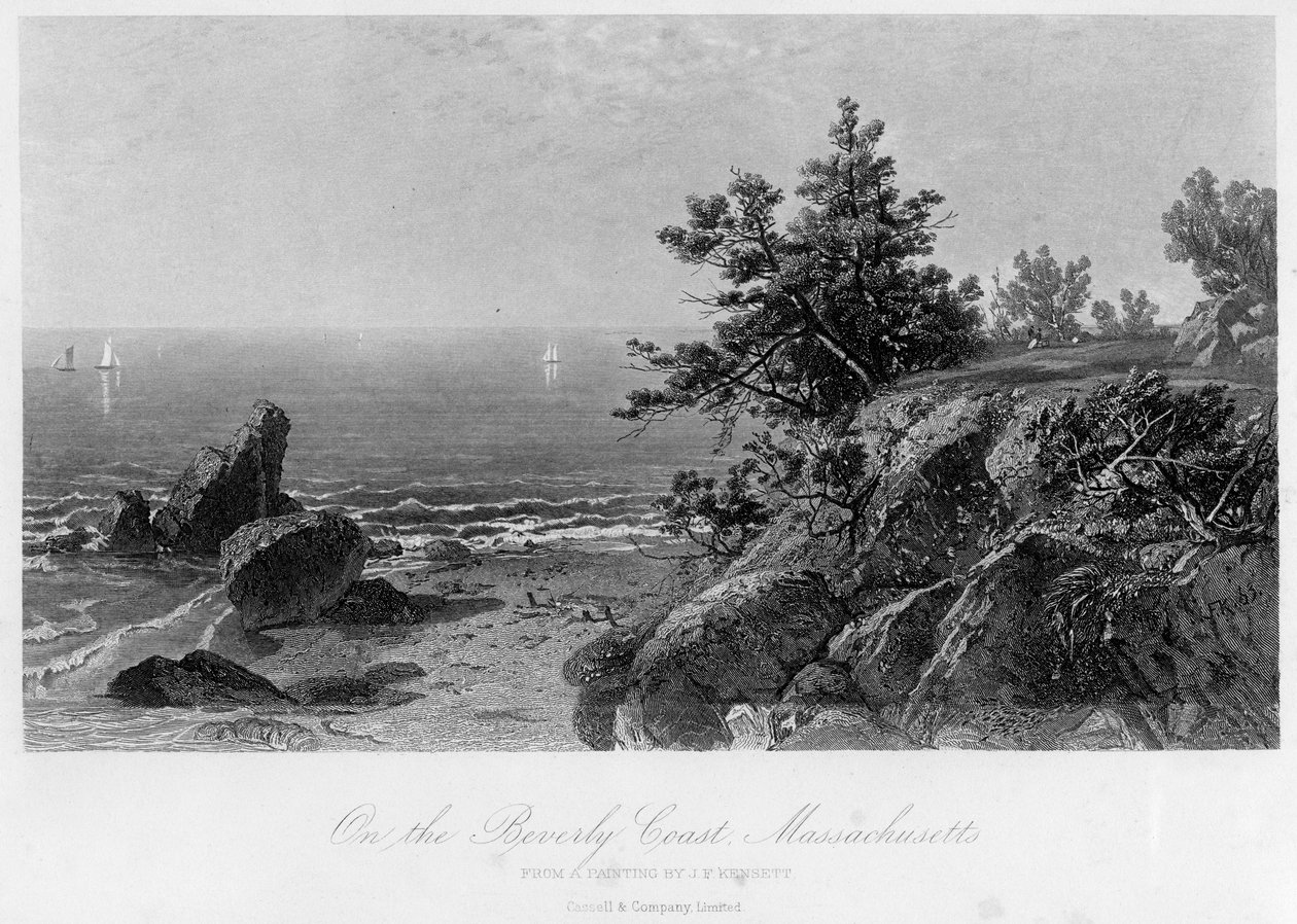 A Beverly Coaston, Massachusetts államban, 19. század. alkotó: John Frederick Kensett