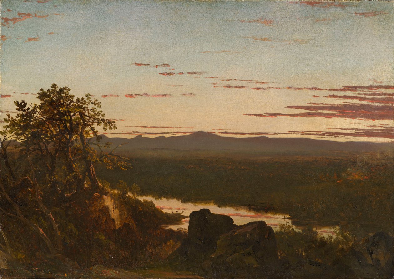 Naplemente táj alkotó: John Frederick Kensett