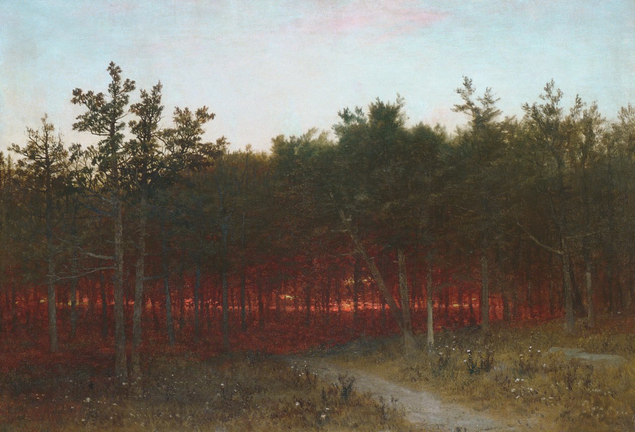 Twilight in the Cedars Darienben, Connecticutban, 1872. alkotó: John Frederick Kensett