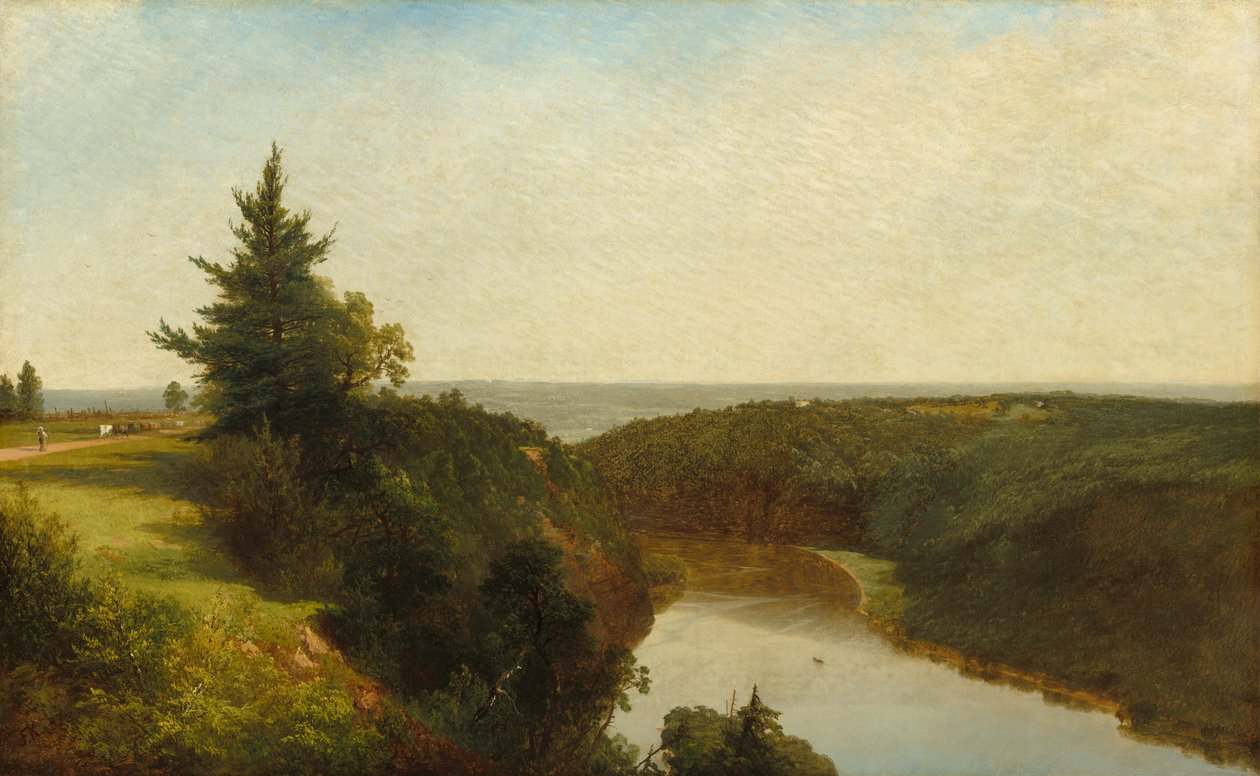 Kilátás a Genesee-re, Morris-hegy közelében alkotó: John Frederick Kensett