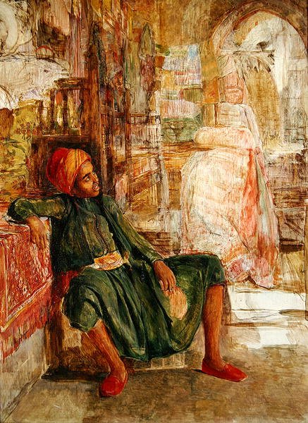Abdul Hadi, Egy portrétanulmány (olaj, panel) alkotó: John Frederick Lewis