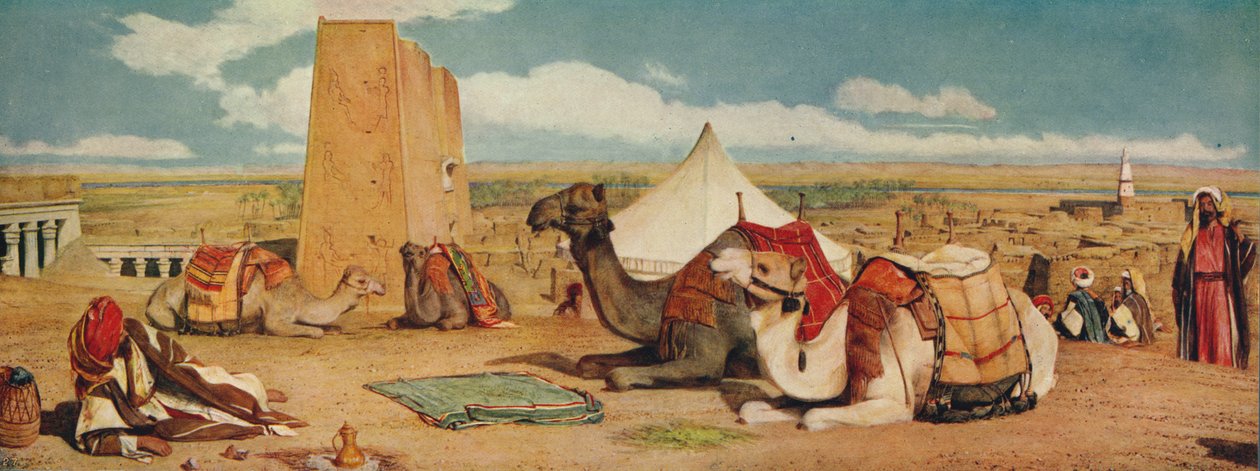 Edfou: Felső-Egyiptom, 1860, c1915 alkotó: John Frederick Lewis