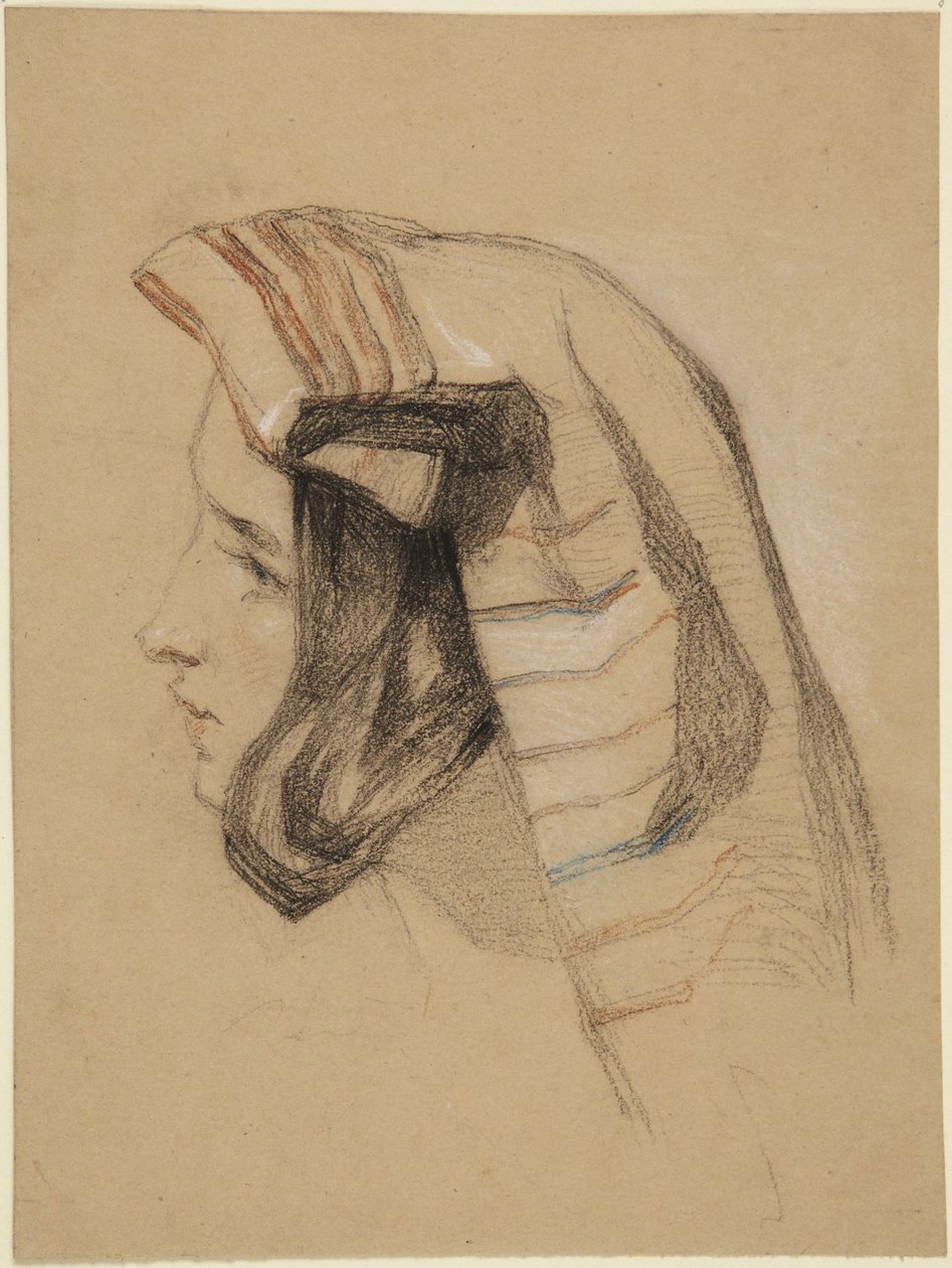 Egy olasz lány feje alkotó: John Frederick Lewis