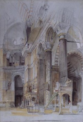 A Haghia Sophia belseje, Konstantinápoly alkotó: John Frederick Lewis