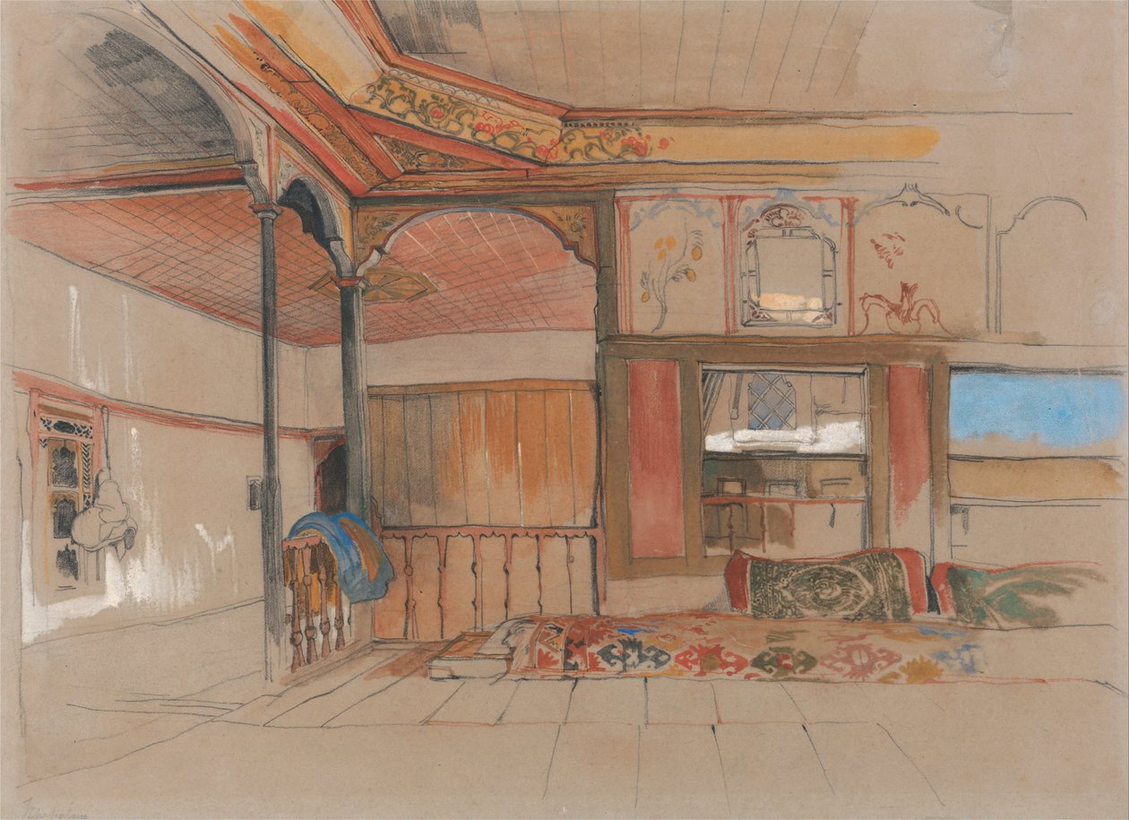 Egy keleti ház belseje alkotó: John Frederick Lewis