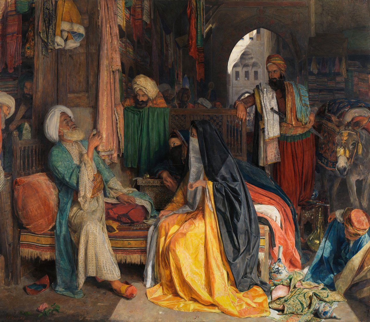 A kétséges érme, 1869. alkotó: John Frederick Lewis