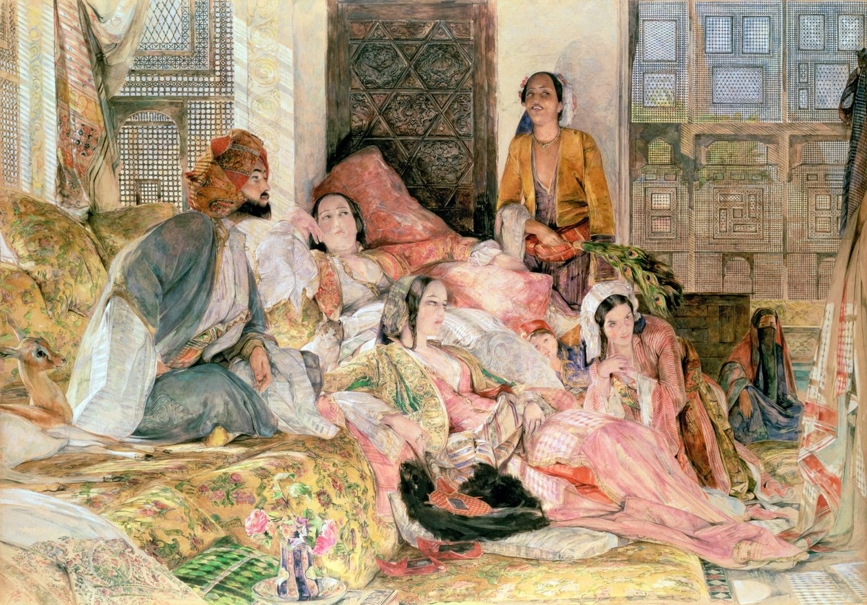 A hárem, 1850 körül alkotó: John Frederick Lewis