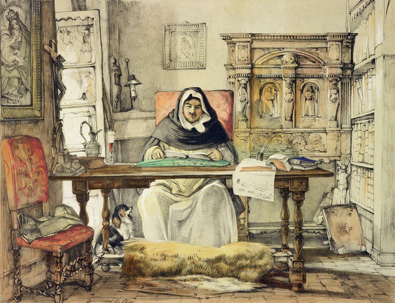 A perjel, a Charles Joseph Hullmandel (1789-1850) által metszett "Sketches of Spain" című, 1836-ban kiadott műből. alkotó: John Frederick Lewis