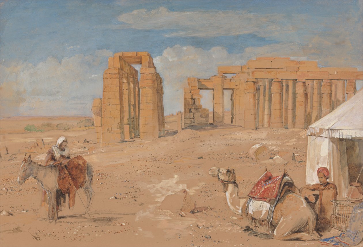 A Ramesseum Thébában alkotó: John Frederick Lewis