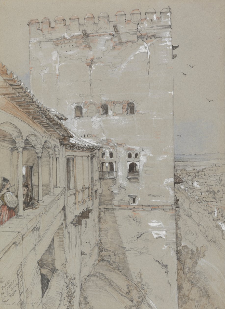 A Torre de Comares, Alhambra, 1835 alkotó: John Frederick Lewis