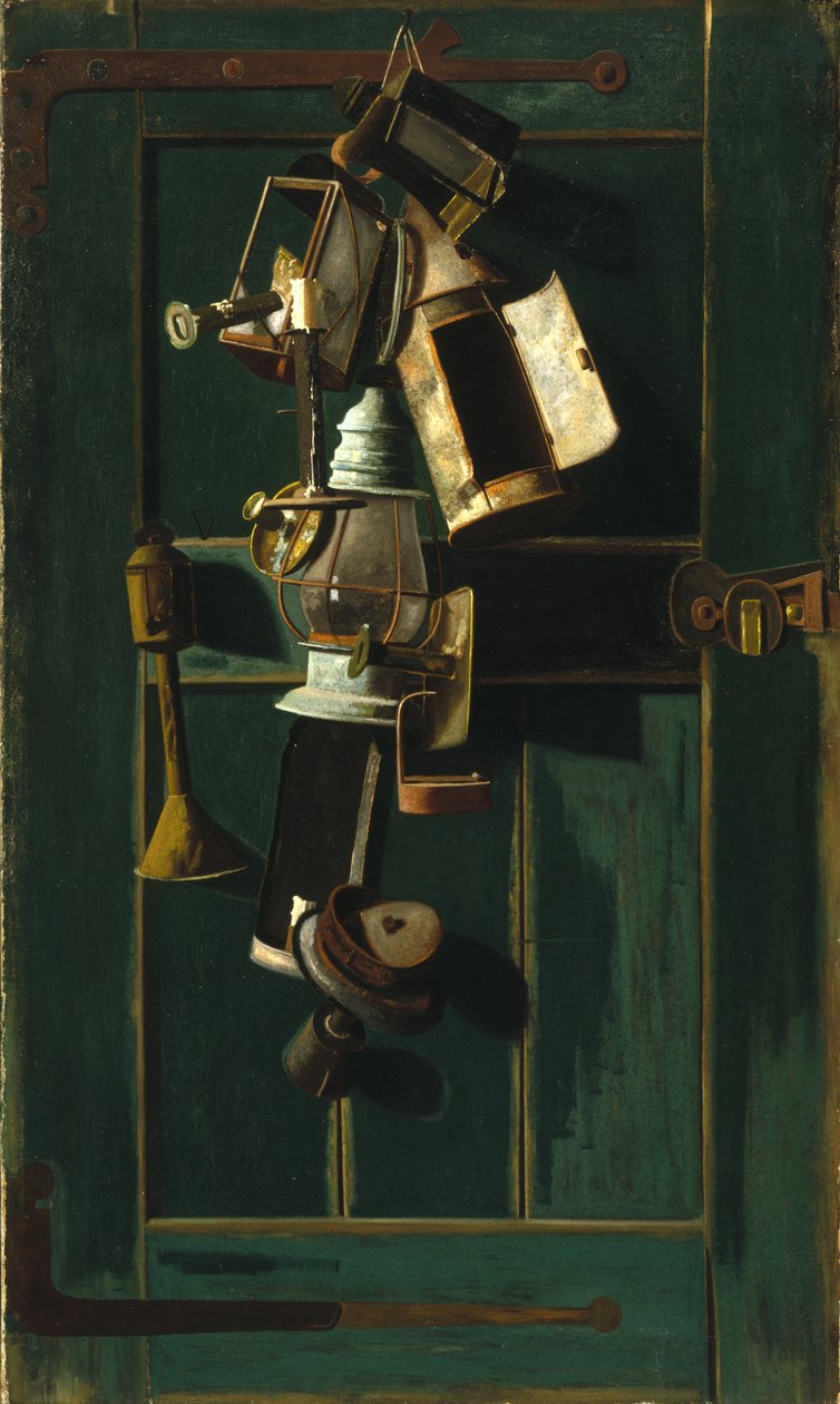 Ajtó lámpásokkal, 1880 körül alkotó: John Frederick Peto