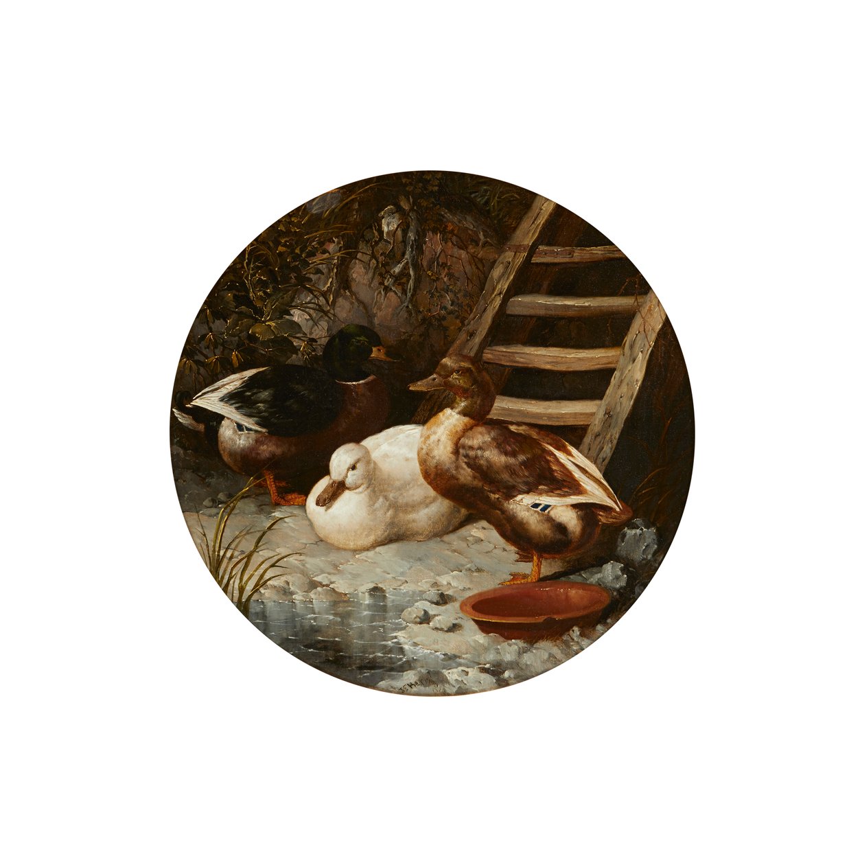Kacsák a folyóparton (olaj, vászon) alkotó: John Frederick Herring Senior