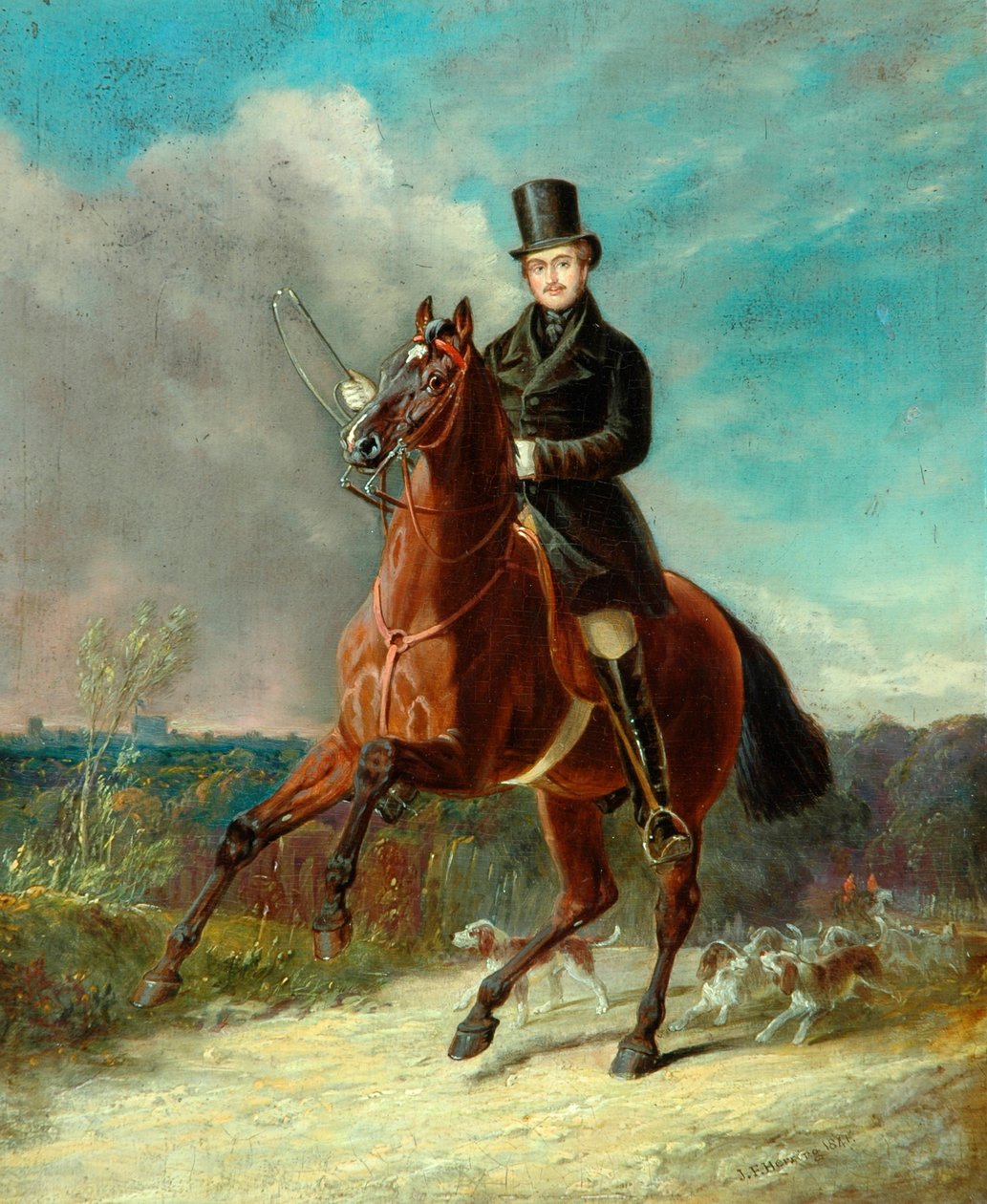A herceg hitvese lóháton, 1841 alkotó: John Frederick Herring Senior