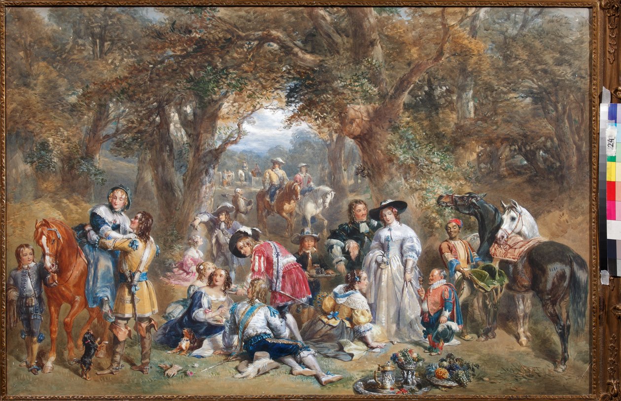Vidékünnep II. Károly idejében (1630-1685) – John Frederick Tayler (1802-1889) alkotó: John Frederick Tayler