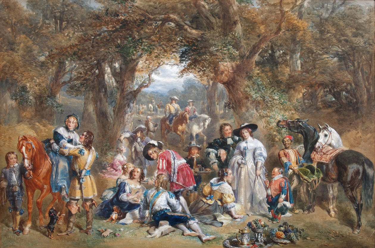 Vidéki mulatság II. Károly idejében, 1852 alkotó: John Frederick Tayler