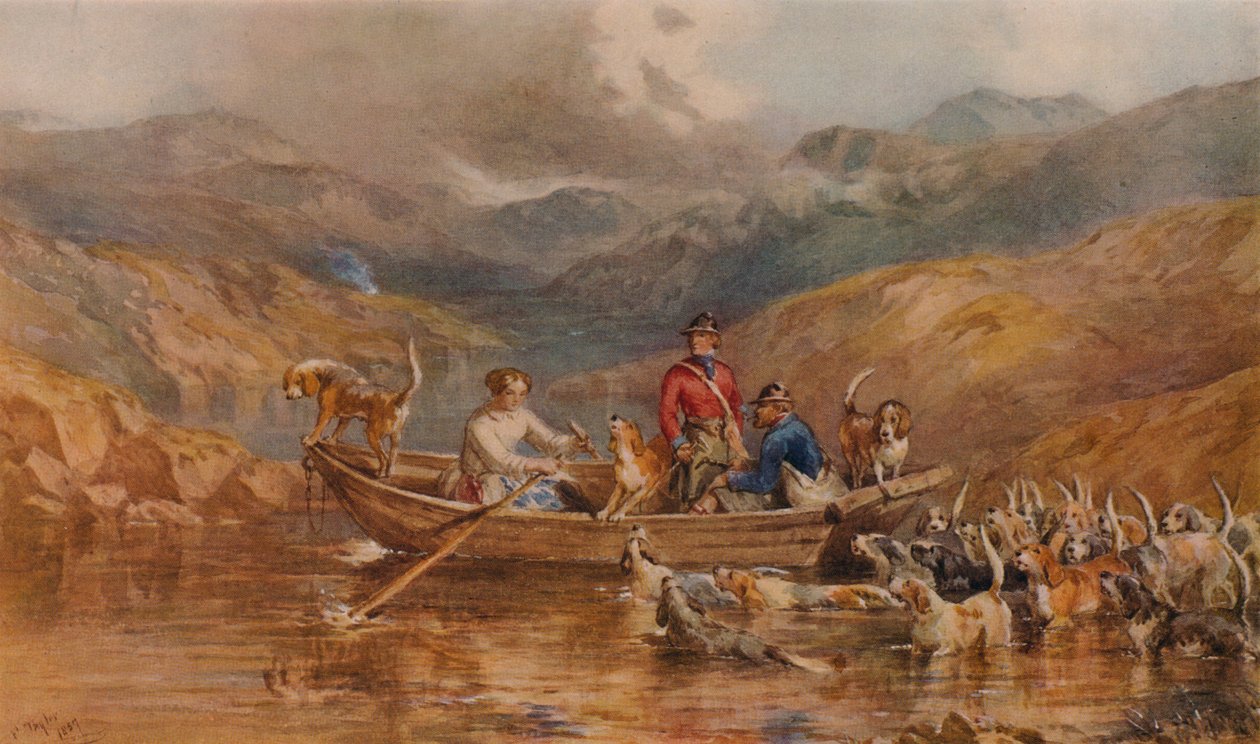 A felvidéki komp, 1857, 1938 alkotó: John Frederick Tayler