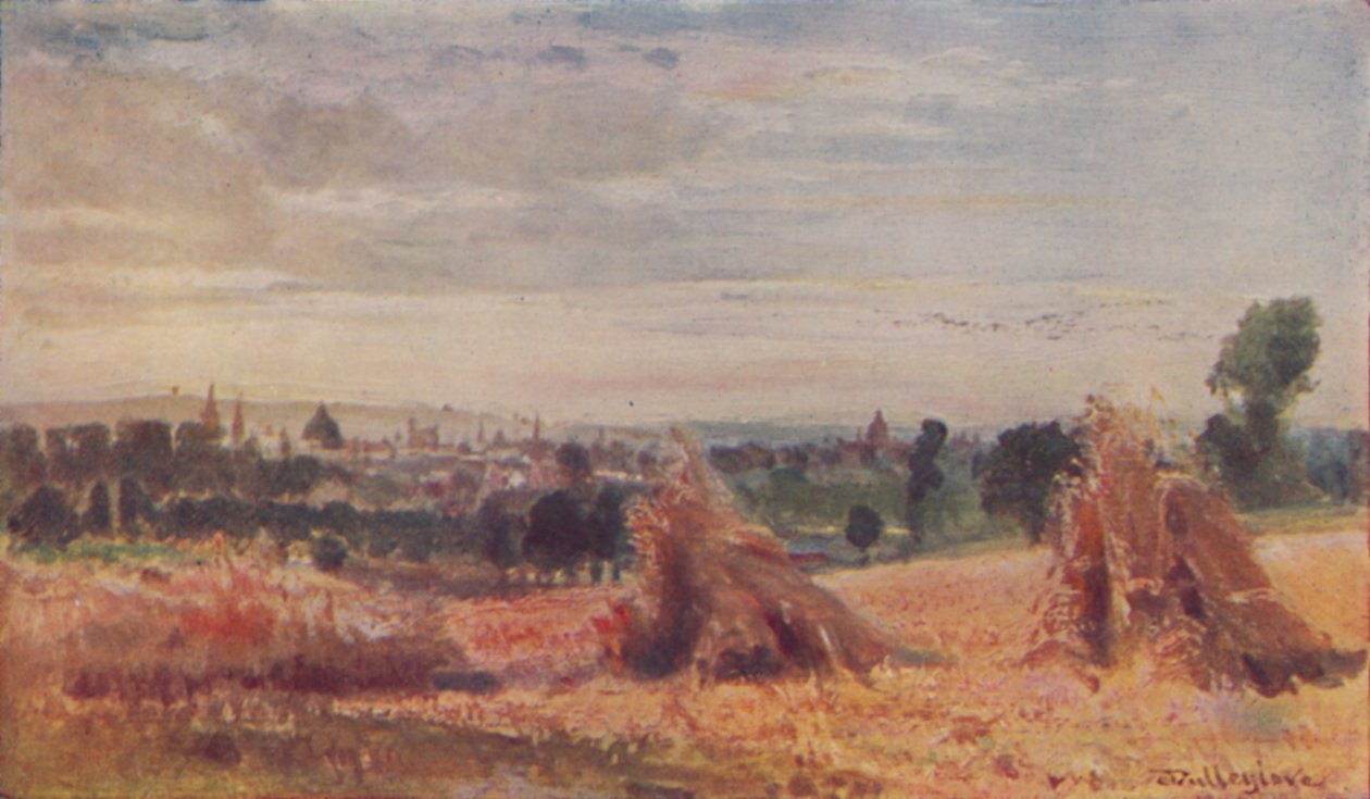 Oxford távoli kilátása, 1910 alkotó: John Fulleylove